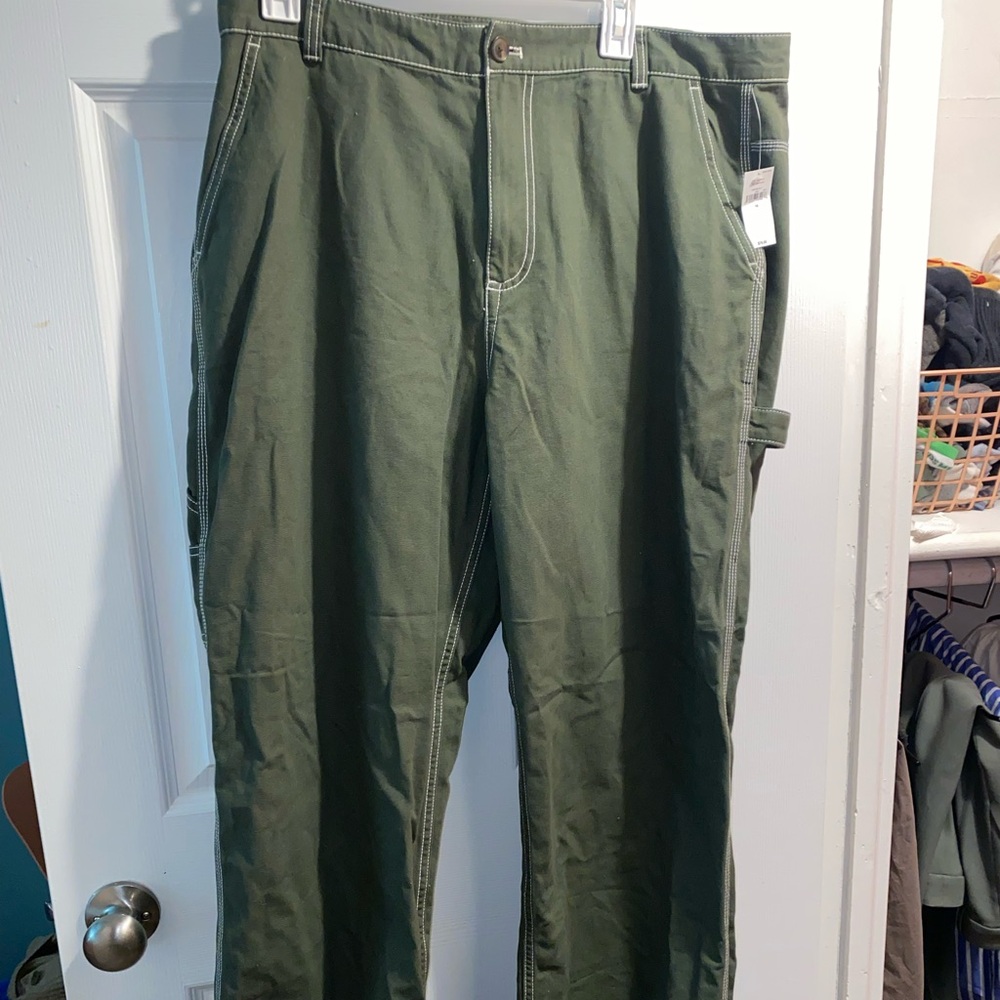 GAP Women's Green Straight Leg Pants